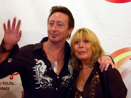 Julian Lennon with Mother Cynthia Lennon