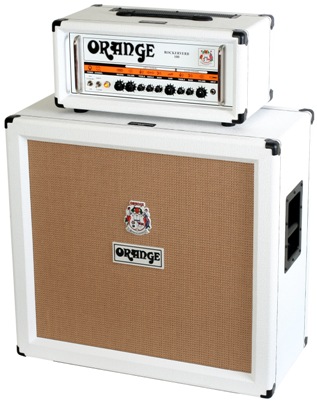 White Finish Orange Amp