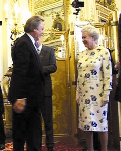 Cliff Cooper with Her Highness the Queen